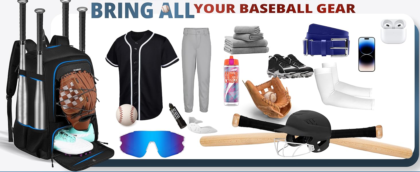 baseball bag softball bag baseball backpack youth baseball bag