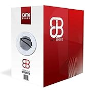 DRIPSTONE CAT6 1000ft 23AWG 550Mhz Solid UTP Ethernet Cable RJ45 CCA Bulk Network LAN Wire RJ45 E...