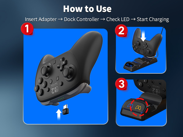 pro controller switch charging dock