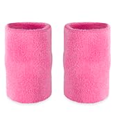 Suddora 6" Doublewide Wrist Bands/Armbands (Pair) - Thick Sweatbands for Basketball, Tennis, Base...