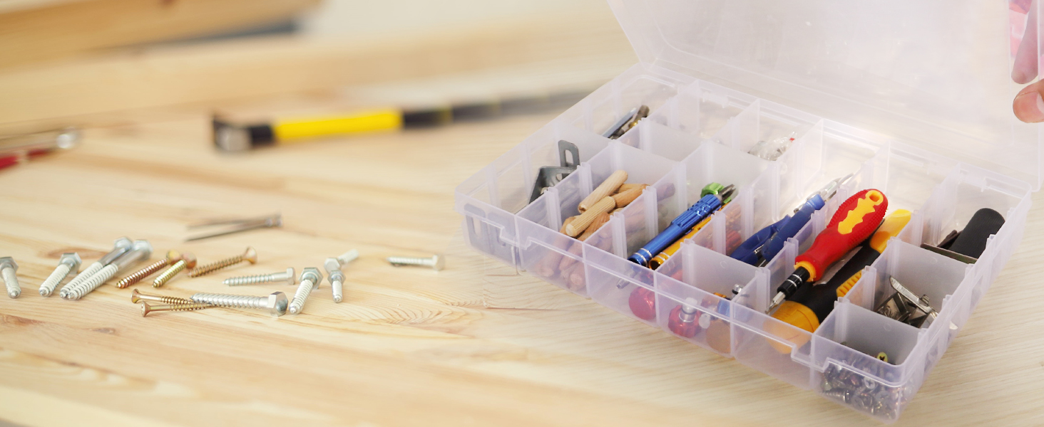 36 Grids Clear Box, 4 Pack