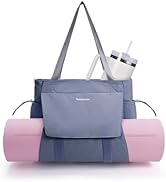 sportsnew Yoga Mat Bag Tote Yoga Gym Bags For Women Men with Waterproof Wet Pocket &amp; Hook-and-loo...