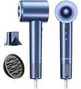 LAMPICK Hair Dryer, 150000 RPM Lightweight High Speed Ionic Blow Dryer for Fast Drying, 500 Milli...