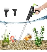 hygger Upgrade Aquarium Gravel Cleaner, Latest Fish Tank Siphon Vacuum Cleaner, Quick Water Chang...