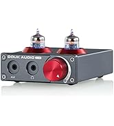 Douk Audio T4 PRO Vacuum Tube Phono Preamp, MM Turntable Preamplifier, GE5654 Hi-Fi Headphone Amp...