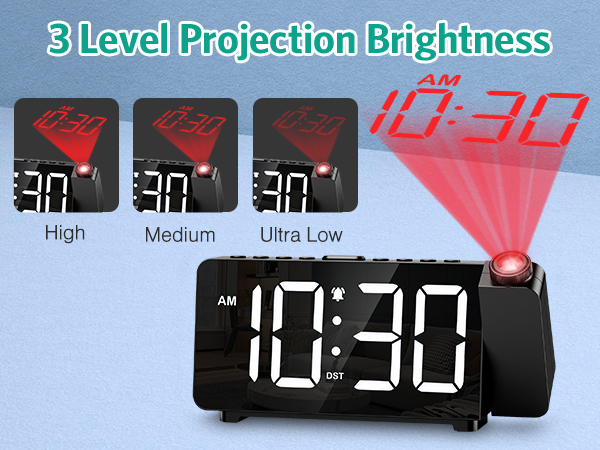 Projection Alarm Clock, Digital Alarm Clock