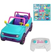Barbie Hot Wheels RC SUV, Remote-Control Pink Vehicle That Fits 2 Fashion Dolls &amp; Accessories, In...
