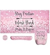 Anyshock Pink Mouse Pad Wrist Support, Keyboard Wrist Rest, Desk Mat, 4 in 1 Gaming Desk Pad Larg...