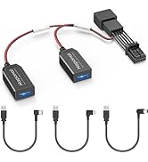 Naponal GPS Dash Cam Power Adapter, (10Pin Type A Connector)Mirror Camera Radar Charger Station G...