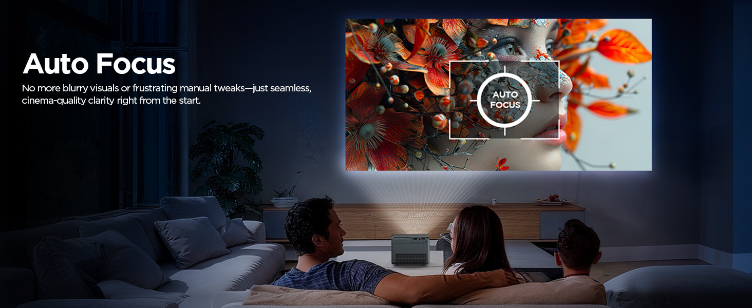 1080p 4k smart projector portable wireless indoor outdoor video projector with wifi and bluetooth