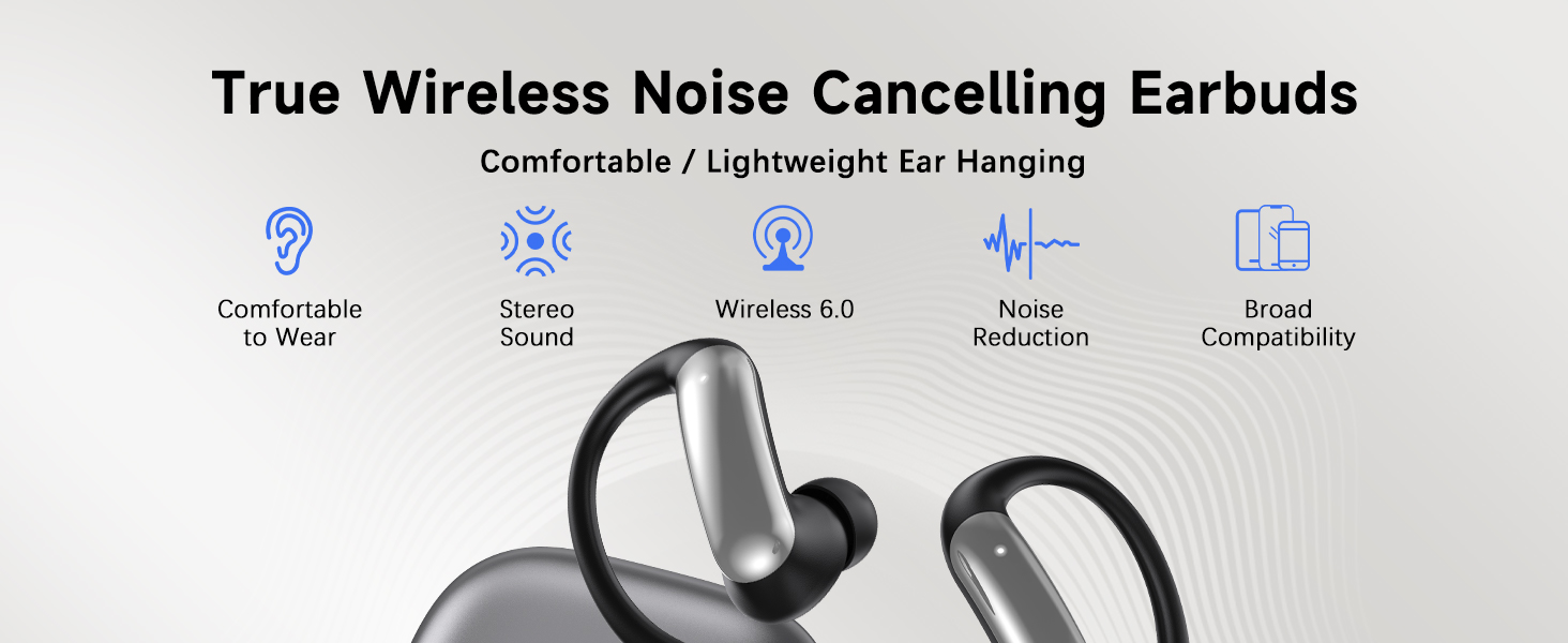 True Wireless Noise Cancelling Earbuds