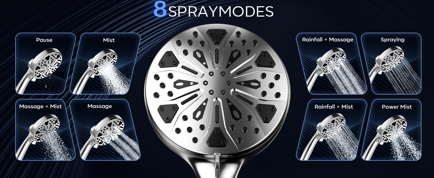 high pressure handheld showerhead
