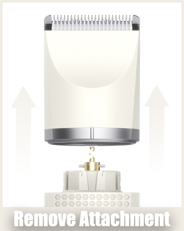 how to remove the attachment of unibono women trimmer