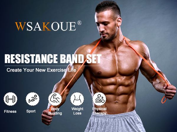 WSAKOUE Pull Up Assistance Bands Pull Up Assistance Bands, Resistance Bands Set