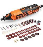 HARDELL Rotary Tool Kit - 180W Corded Power Rotary Tool 6 Variable Speeds with 61 Accessories, 80...