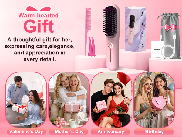 hair straightener brush