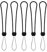 YOUOWO Lanyard Short Small Wrist lanyards Black 5 PCS Phone Wrist Lanyard Straps Hand Lanyards Si...