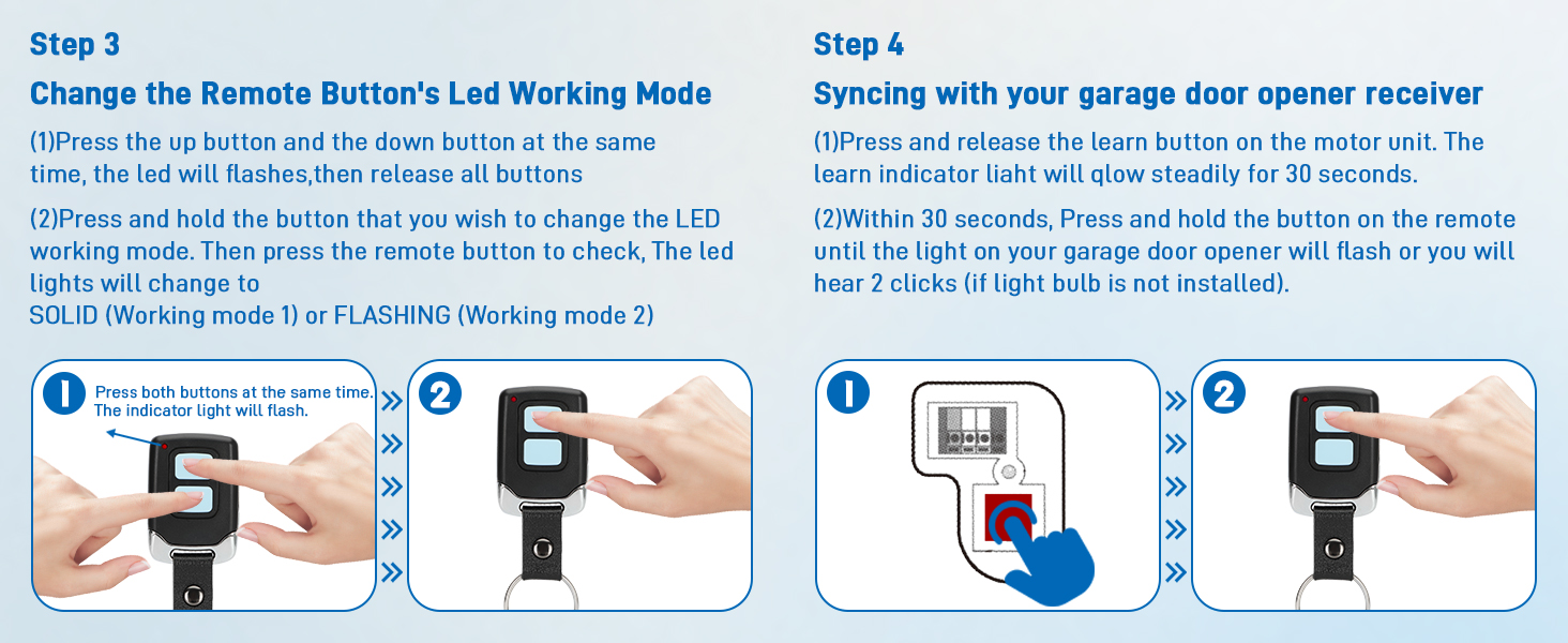 Garage Door Remote Keychain 893max