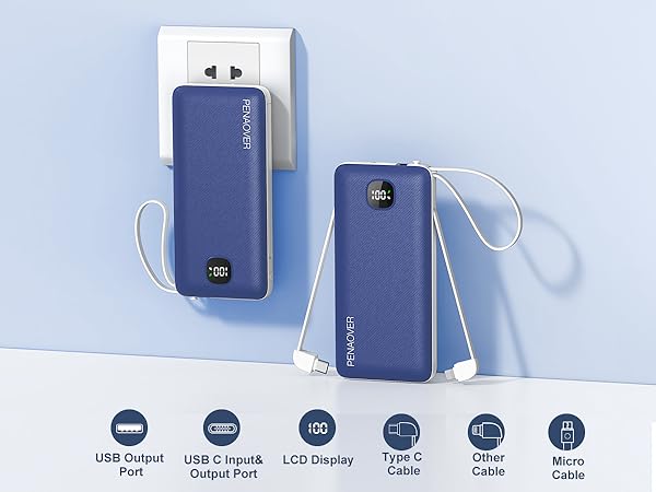 penaover power bank portable charger