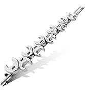 WORKPRO 3/8" Drive Flare Nut Wrench Set, 10-piece Crowfoot Flare Nut Tool Kit, SAE 3/8-1in, Steel...
