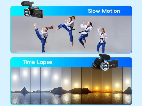 5K Video Camera Camcorder, UHD 64MP Vlogging Camera for YouTube