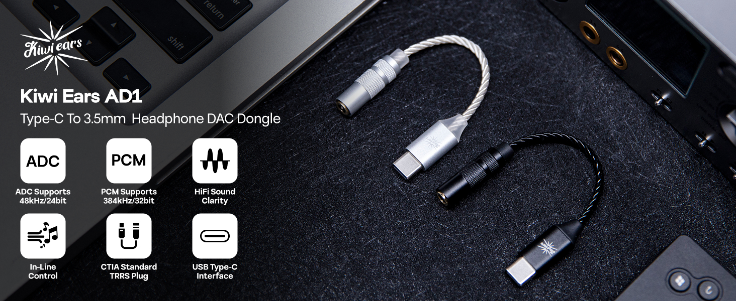 Kiwi Ears AD1 IEM DAC Dongle