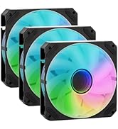 KINGCOOL DUALIS-R 120mm Reverse Blade Infinity Mirror PC Fan - FDB Bearing, 68.90 CFM Airflow, 1....