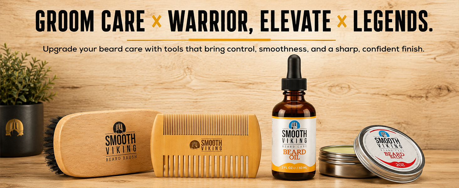 Beard Brush and Comb