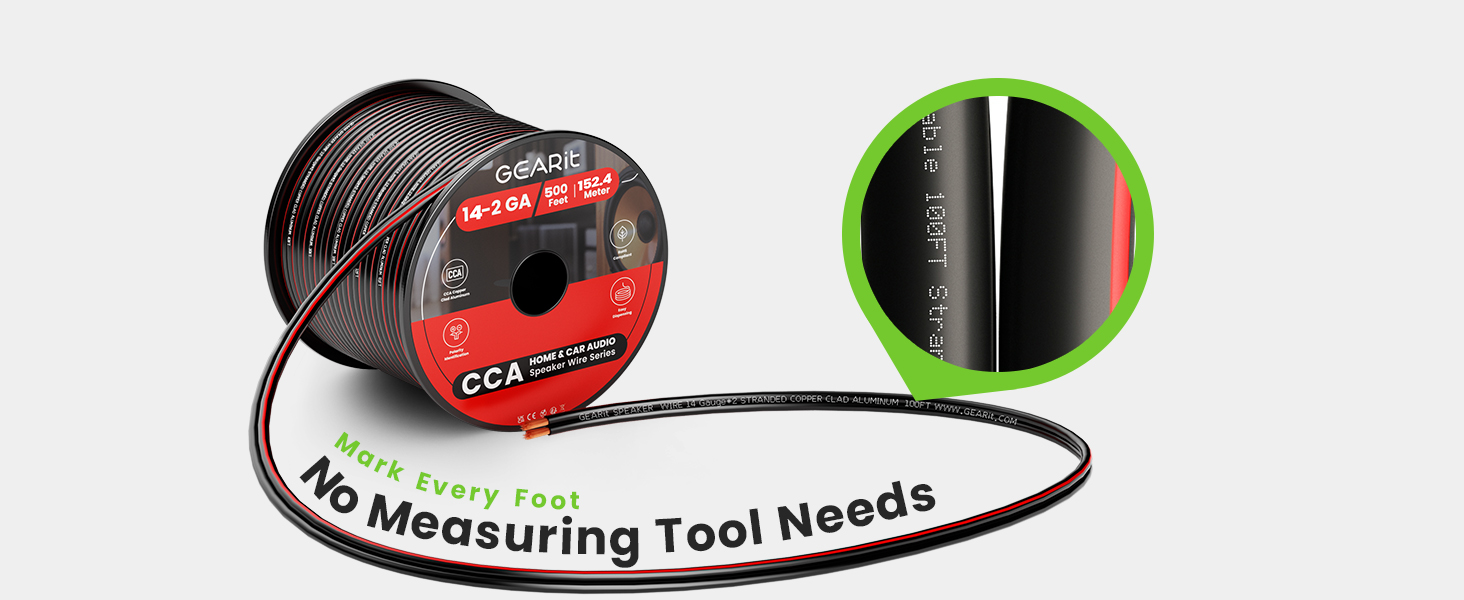 speaker wire with foot maker