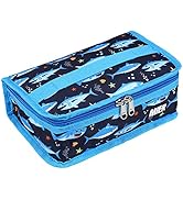 MIER Portable Thermal Insulated Cooler Bag Mini Lunch Bag for Kids, Blue Shark