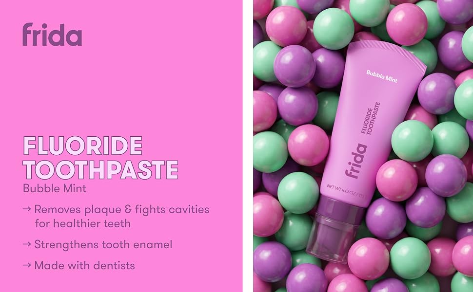 flouride toothpaste bubble mint