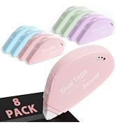 Secopad 8 Pack Scrapbook Tape, Double Sided Tape for Crafts, Adhesive Glue Runner for Scrapbookin...