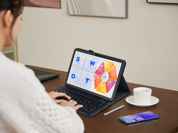 Google Pixel 11 Tablet Keyboard Case Black - 26