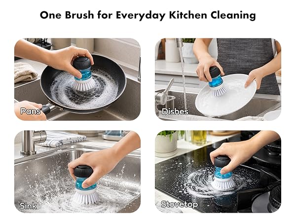 one brush for everyday kitchen cleaning
