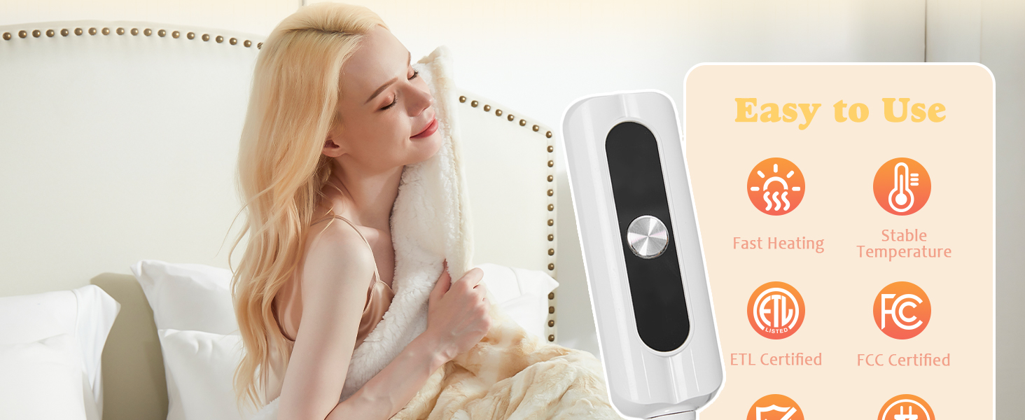 faux fur heated blanket