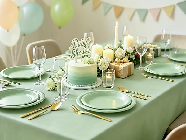 Paper plates for baby showers