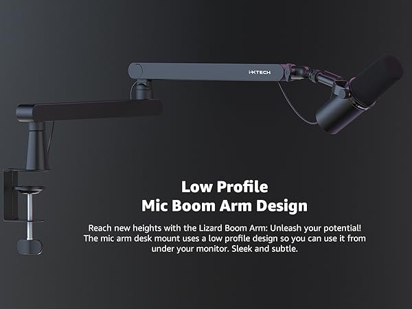 low profile mic arm boom arm microphone arm mic boom arm mic stand desk microphone boom arm boom 