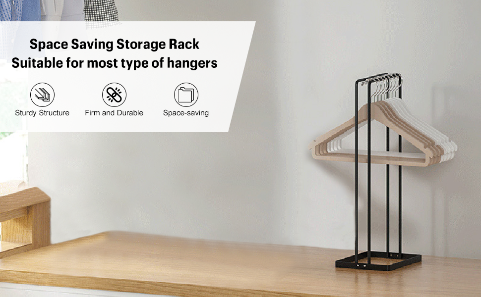 Hanger Storage That fits Hangers, Stacker for Closet Laundry Room, Rack Holder for Adult or Child