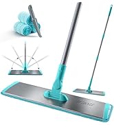 JOYMOOP 18 Inch Dust Mop for Hardwood Floors, Heavy Duty Industrial Wet Dry Mops with Telescopic ...