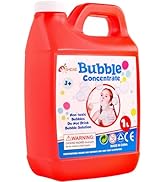 SHCKE Concentrated Bubble Machine Solution, 1 L/ 33.8 OZ Bubble Solution Refill for All Bubble To...