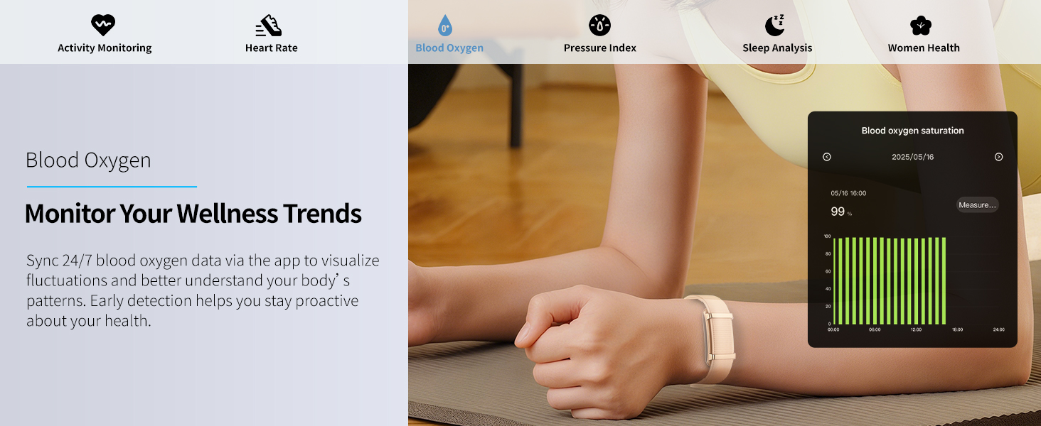 Smart Bracelet,Smart Health Wristband for Man&amp;Women