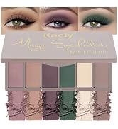 evpct 6 Colors Mauve Eyeshadow Palette Matte, Mauve Taupe Rosy Brown Eggplant Purple Forest Green...