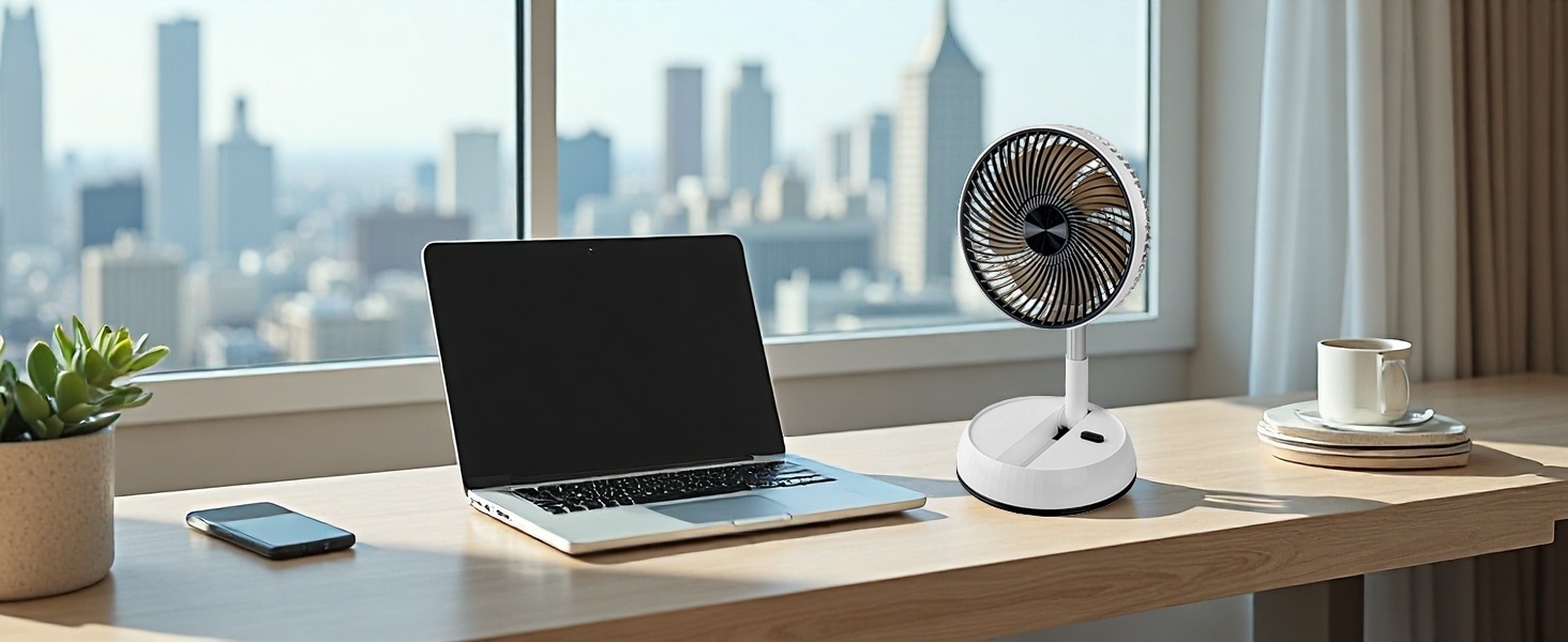 Desktop fan Highly telescopic adjustment of wind speed