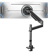 ErgoFocus Heavy Duty Single Monitor Mount for Max 49 inch, Hold 4.4 to 44 lbs Ultrawide Screens, ...