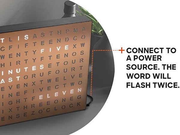 Fun Gray Bamboo Powered Bathroom Cord Big Letter Hanging Metal Text Tube House Farmhouse Tech