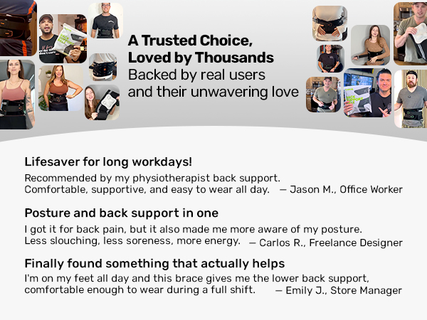 8X Powerful Lumbar Support with 3D Pad