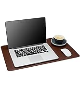 Gallaway Leather Desk Mat,Desk Writing Pad - Office Desk Pad, Medium 24" x 14" Dark Brown, Desk M...