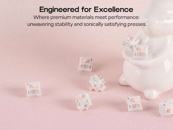 EPOMAKER Cream Marble Linear Mechanical Switch