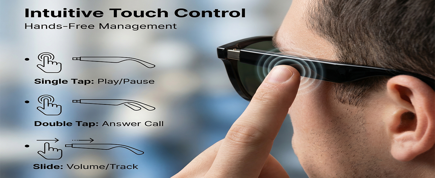 Ai Smart Glasses Bluetooth 5.4 with Translation