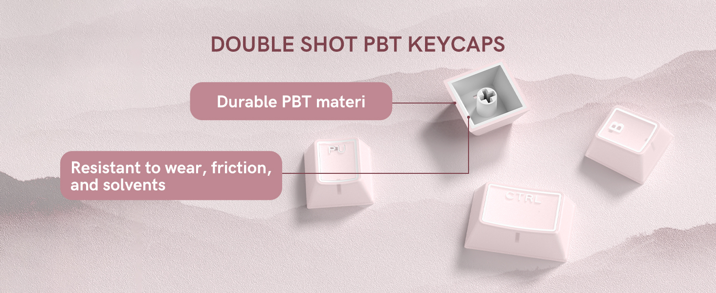 DOUBLE SHOT PBT KEYCAPS